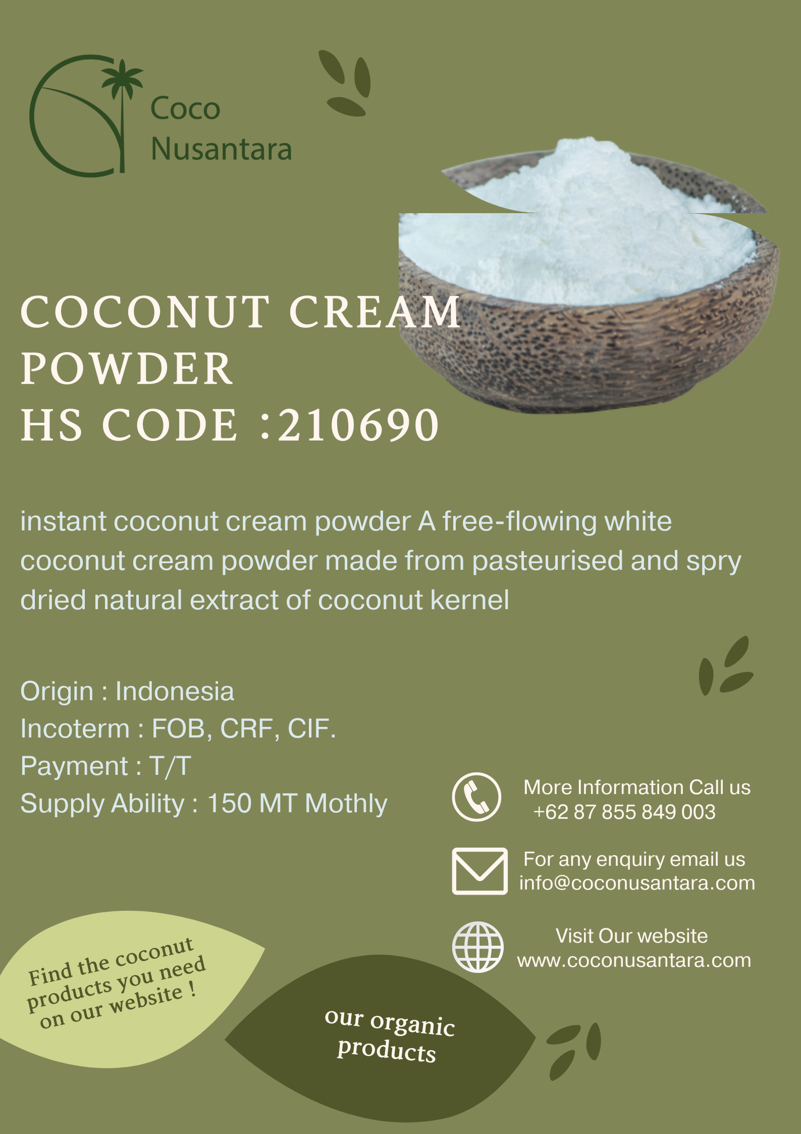 Coconut Cream Powder